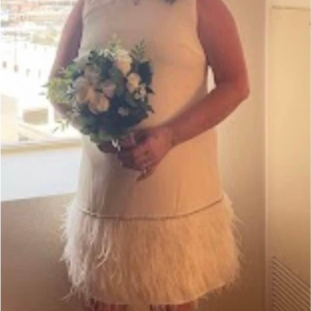Feather party dress